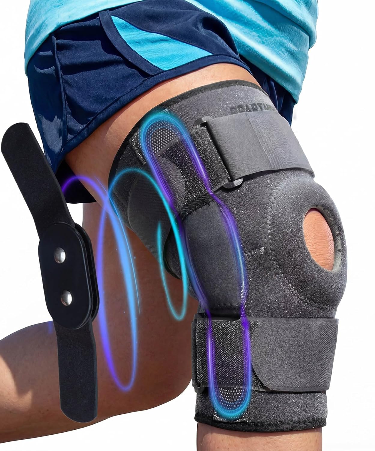 Thumbnail 6 de Sparthos Hinged Knee Brace with Dual Metal Side Stabilizers (Large, 15½–20″ Thigh)