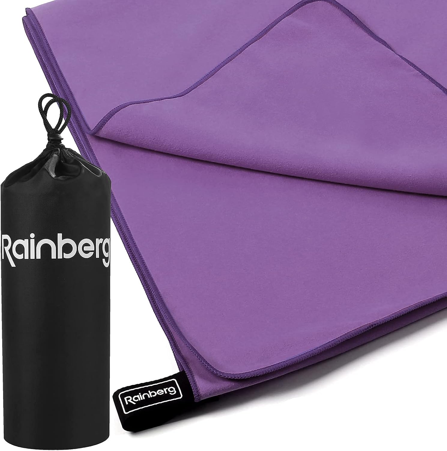 Thumbnail 6 de Rainberg Microfiber Towel (180x90cm) – Large Quick-Dry Gym Towel in Purple