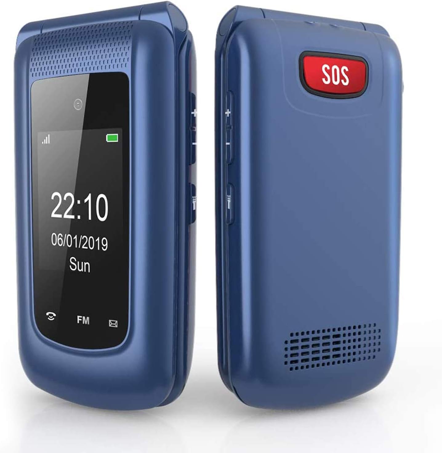 Detalle 2 de Telefono GSM Uleway per anziani con doppio display, tasti grandi e SOS