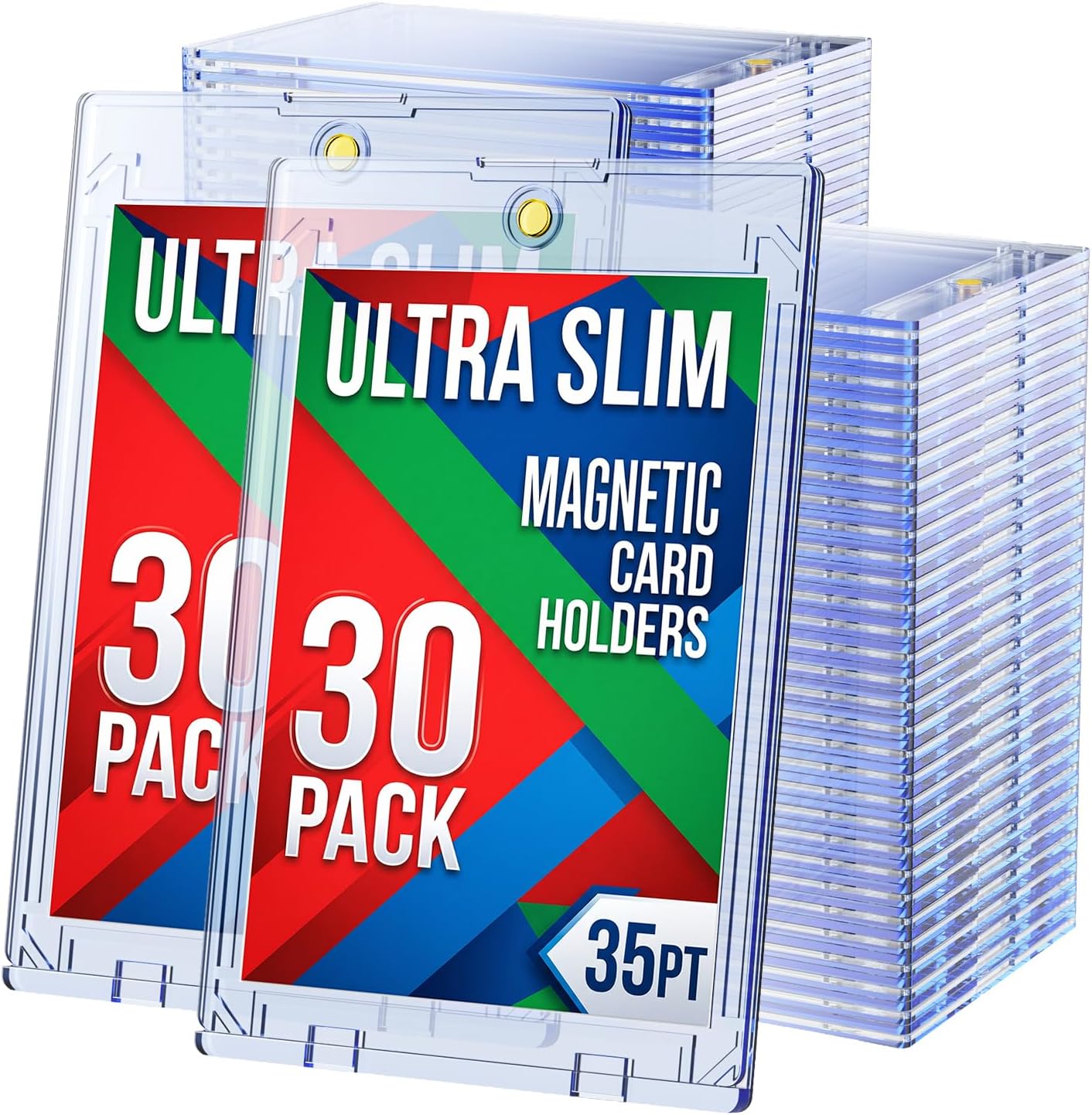 Thumbnail 6 de 60ct Magnetic Card Holder with UV Protection, 35pt One Touch Card Holder for Trading Cards