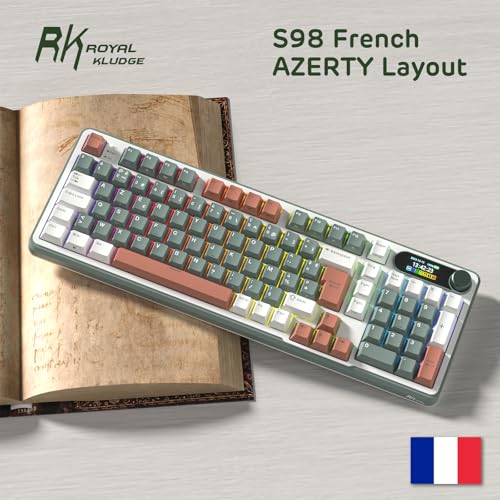 Thumbnail 6 de RK ROYAL KLUDGE S98, clavier mécanique AZERTY 96 % avec écran et molette