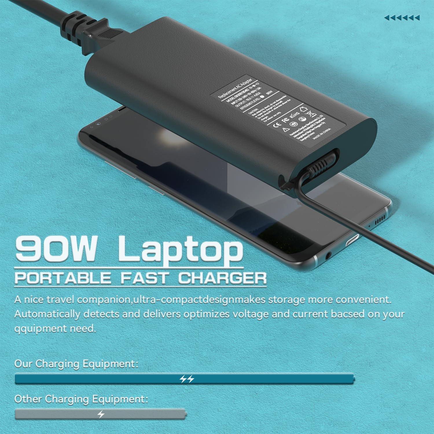 Thumbnail 4 de 90W AC Adapter Charger for Dell Latitude