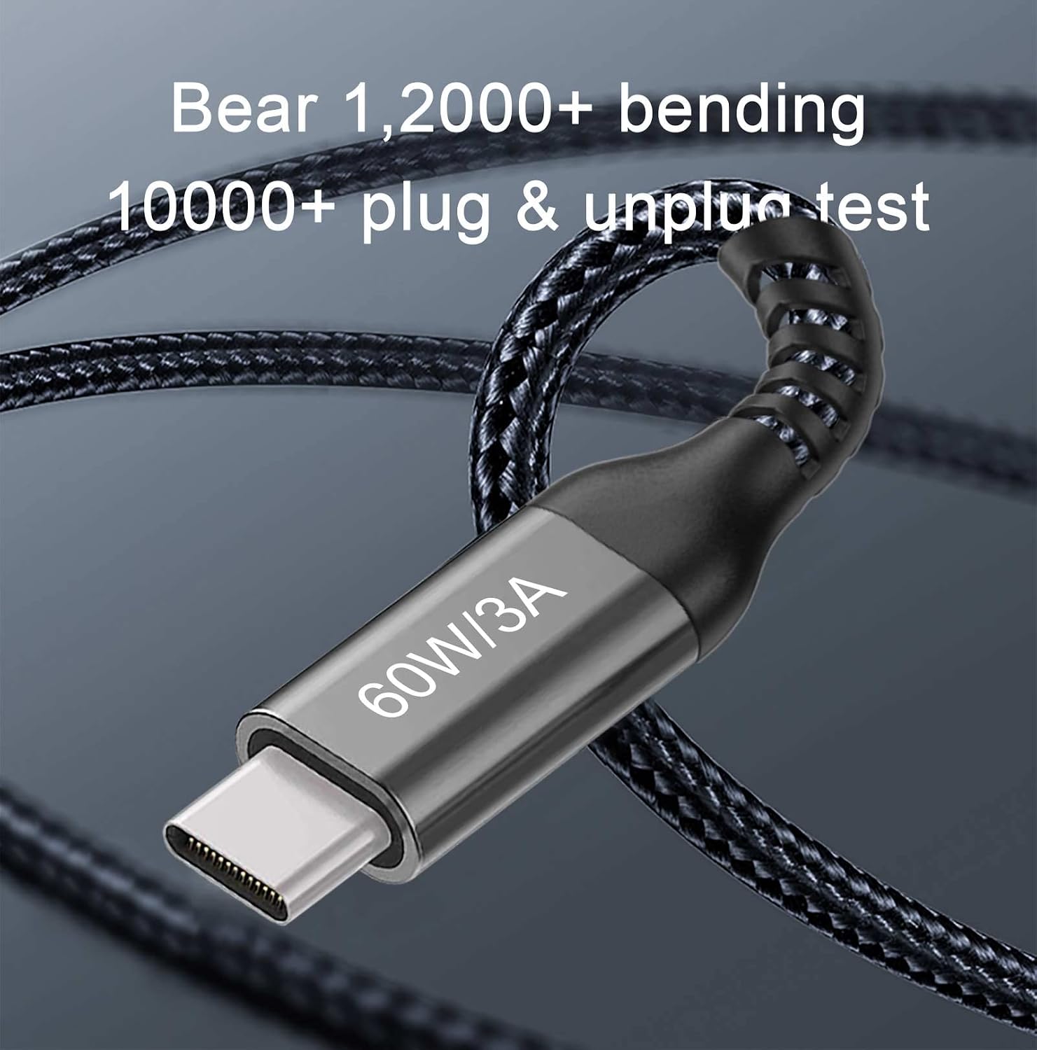 Thumbnail 5 de USB-C to USB-C Cable (15FT 2PACK, 60W) Long Cable with Nylon Braided Build