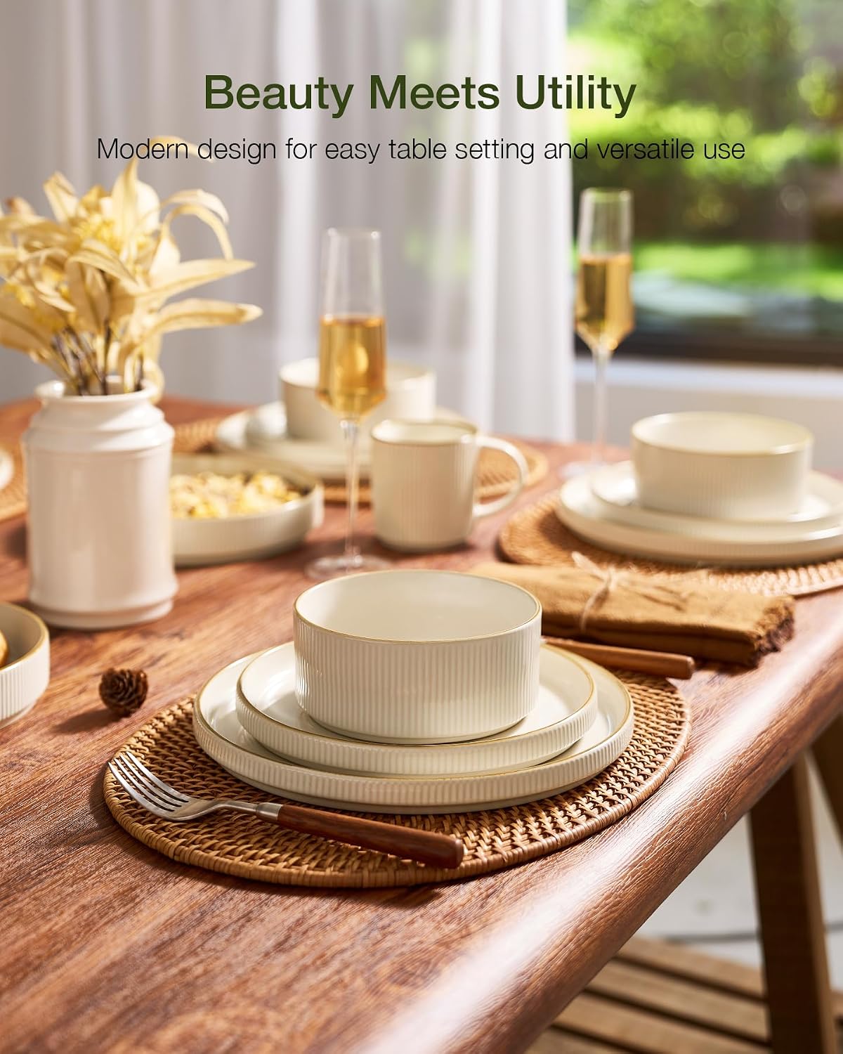 Detalle 2 de Famiware Star Dinnerware Set 16pc dinnerware 🍽