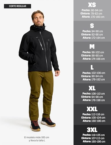 Detalle 2 de RevolutionRace Silence Proshell 3L, veste imperméable ⚙