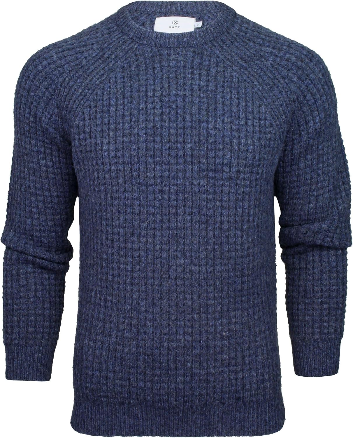 Thumbnail 4 de Xact Men's Chunky Fisherman Knit Jumper, Crew Neck, Raglan Sleeve