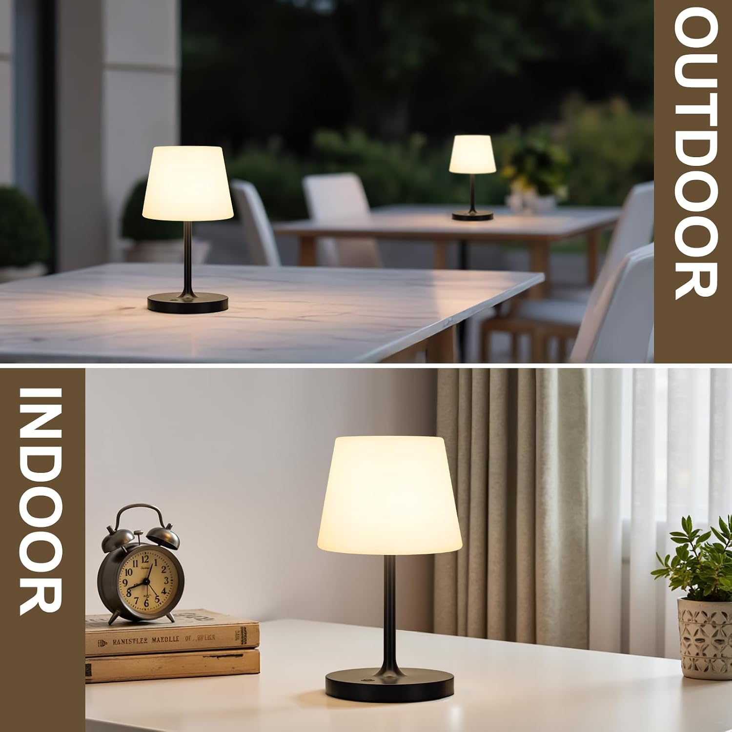 Thumbnail 5 de Fenmzee LED5-CA Rechargeable Table Lamp, Black, IP54, Touch Dimming