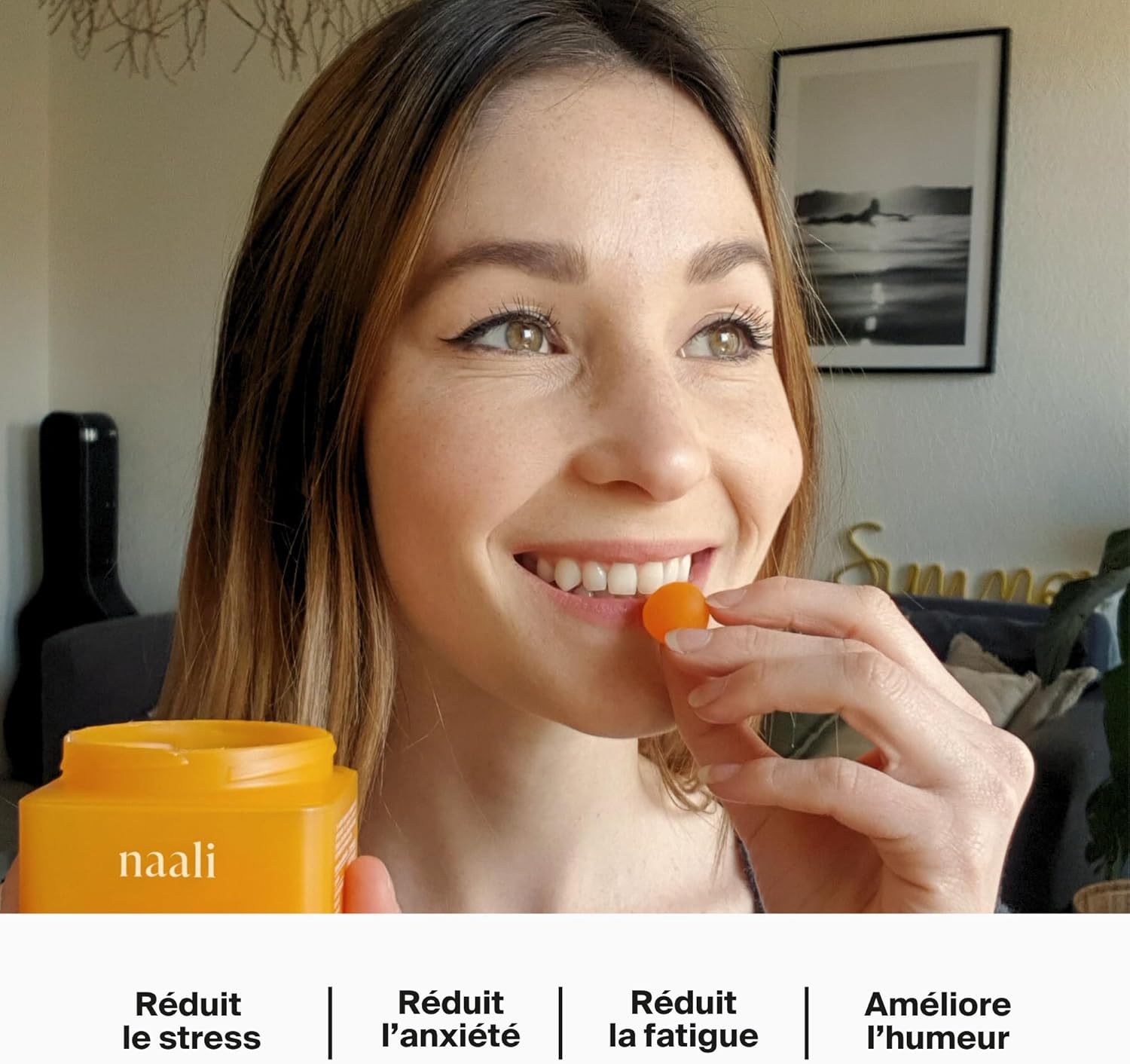 Thumbnail 1 de Naali Gummies Anti Stress au safran et vitamines B (60 gommes, sans sucre) – soutien de l’humeur et énergie mentale