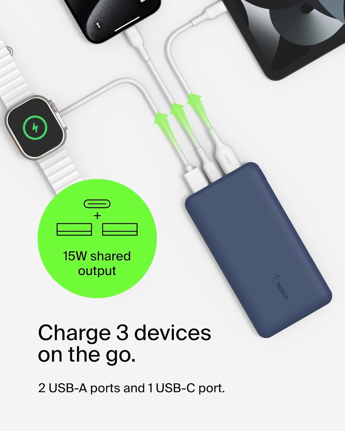 Detalle 2 de Belkin 10000mAh Portable Power Bank with USB-C