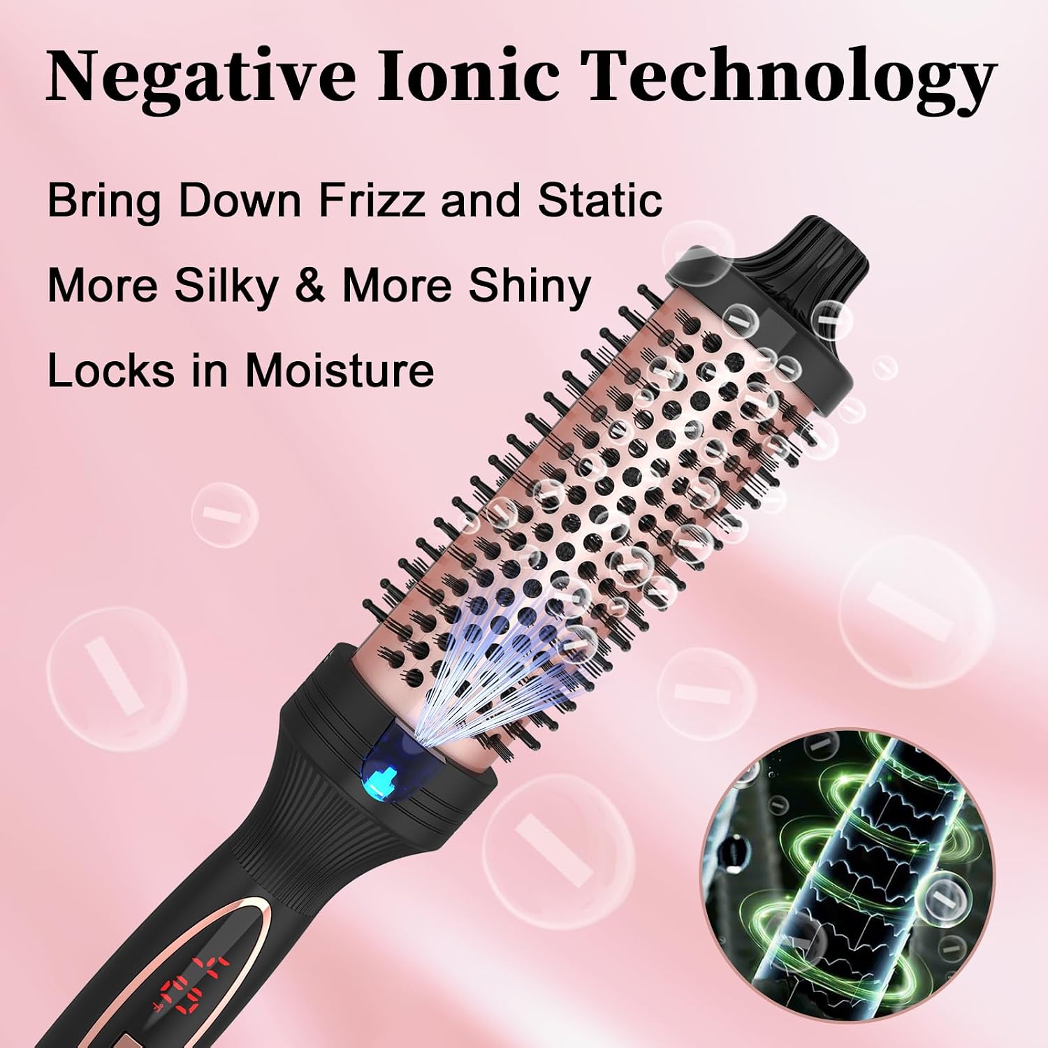 Detalle 2 de Phoebe 1.5-Inch Thermal Brush with Ceramic Barrel, 9 Heat Settings & Dual Voltage