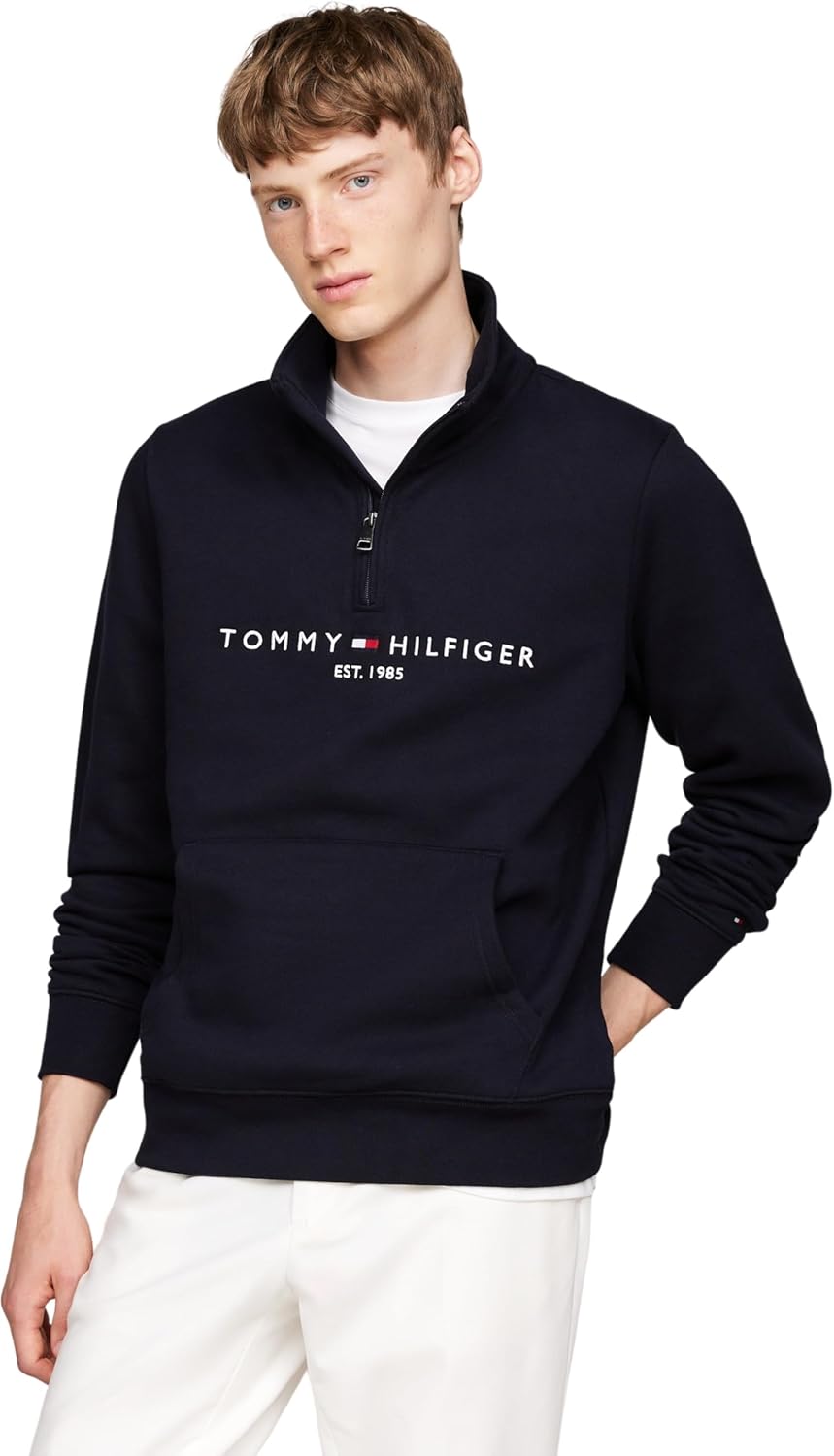 Thumbnail 6 de Tommy Hilfiger Sweat zippé en coton « Logo » : confort décontracté au quotidien