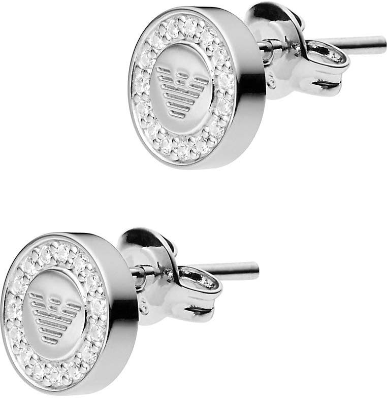 Thumbnail 6 de Emporio Armani Boucles d'oreilles en argent 925 avec fermeture à poteau pour femmes