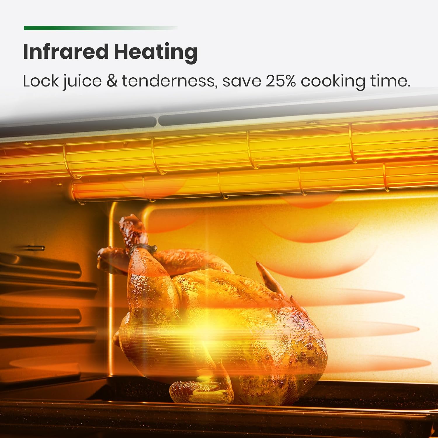 Detalle 2 de VAL CUCINA Infrared Air Fryer Toaster Oven 6-slice ๐