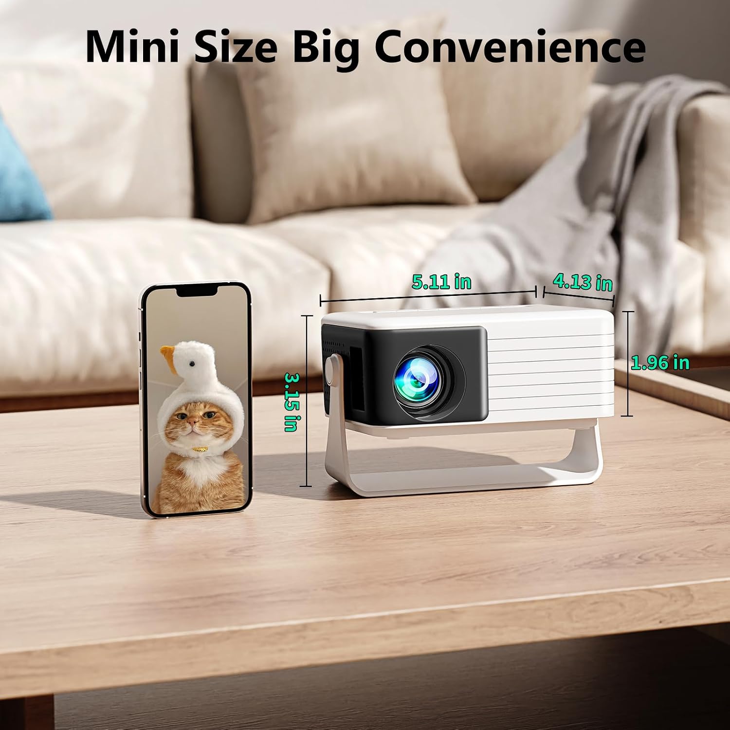 Detalle 2 de Yoton Y3 Mini Portable Projector 15,000 lumens 📽