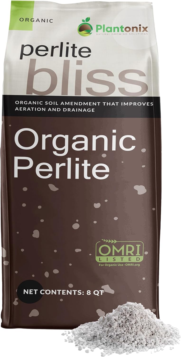 Detalle de Plantonix Perlite Bliss Soil Amendment, 8 Quarts, Medium Grade