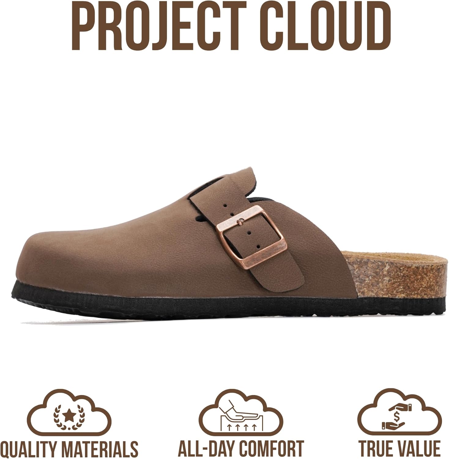 Thumbnail 3 de Project Cloud 100% Genuine Leather Footbed Clogs for Women