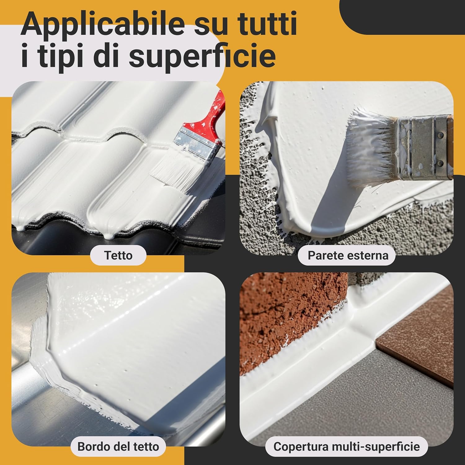 Thumbnail 2 de Bianca PROXINOVA Membrana liquida impermeabilizzante 1500 ml – per terrazzi, tetti e camini
