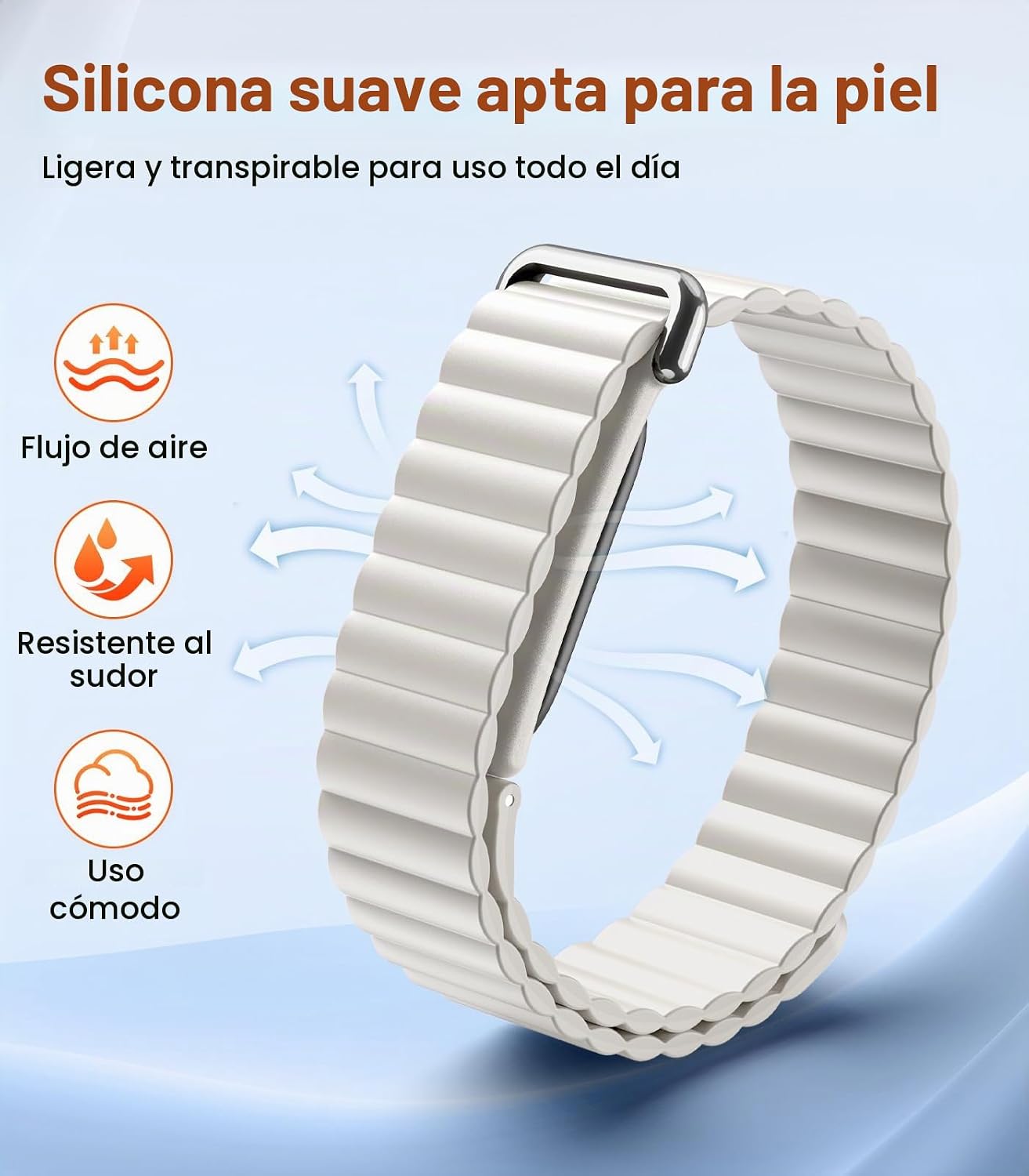 Thumbnail 2 de TiMOVO Sport: Correa magnética de silicona compatible con Fitbit Air