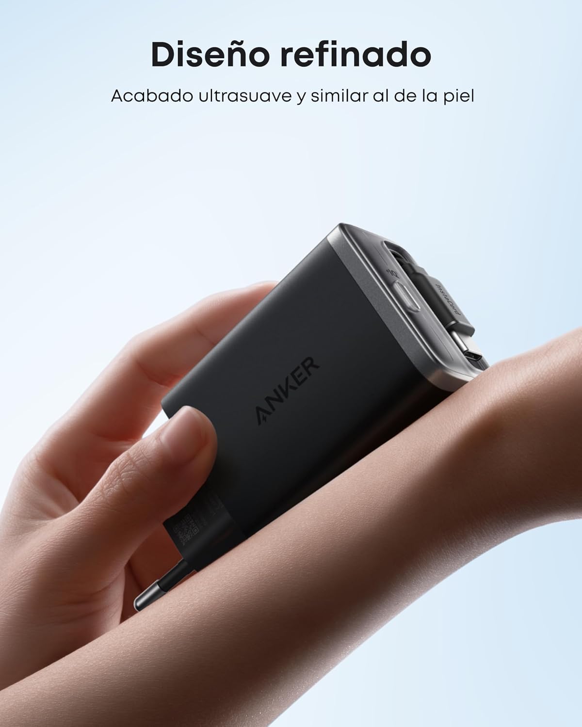 Detalle 2 de Anker Nano 35W Cargador USB-C con cable retráctil