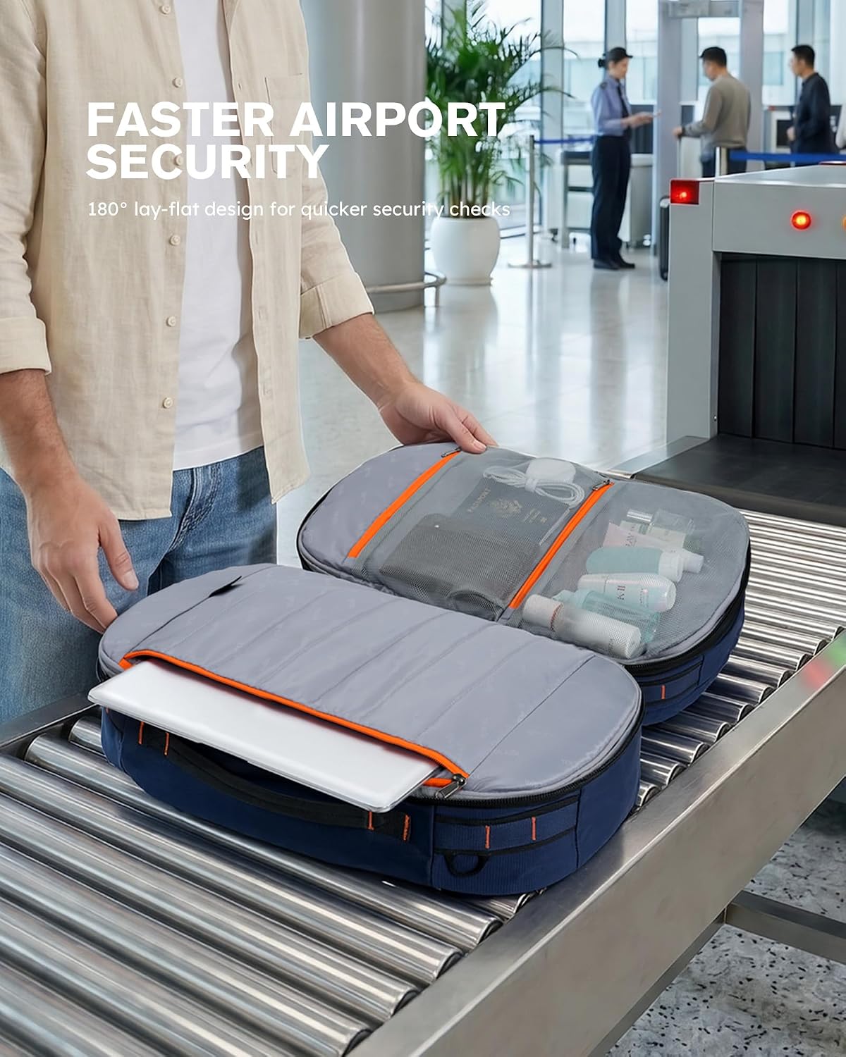 Thumbnail 6 de Tolaccea Travel Backpack 40L-50L with Wet/Dry Compartment — 15.6" Laptop Carry-On