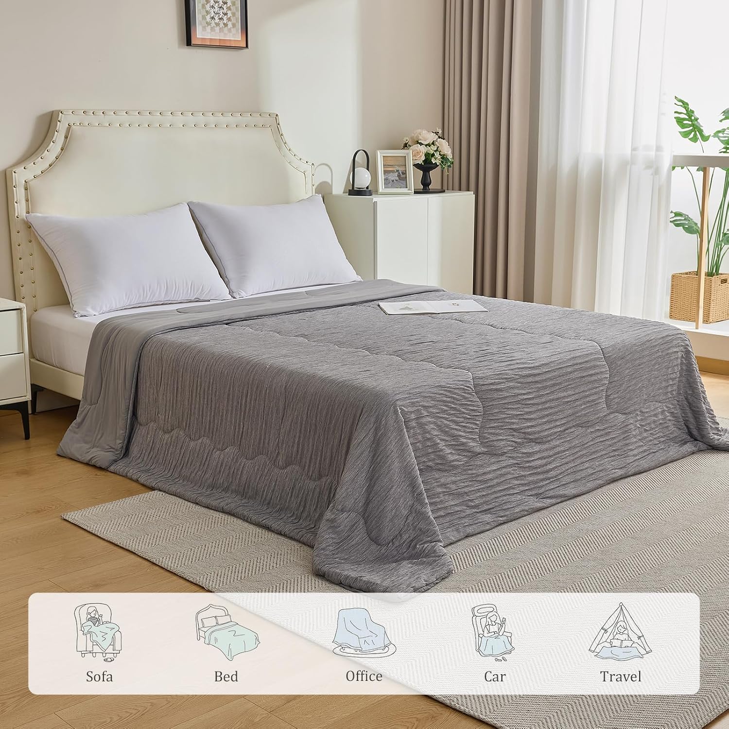 Thumbnail 6 de CHOSHOME Cooling Comforter, Twin XL