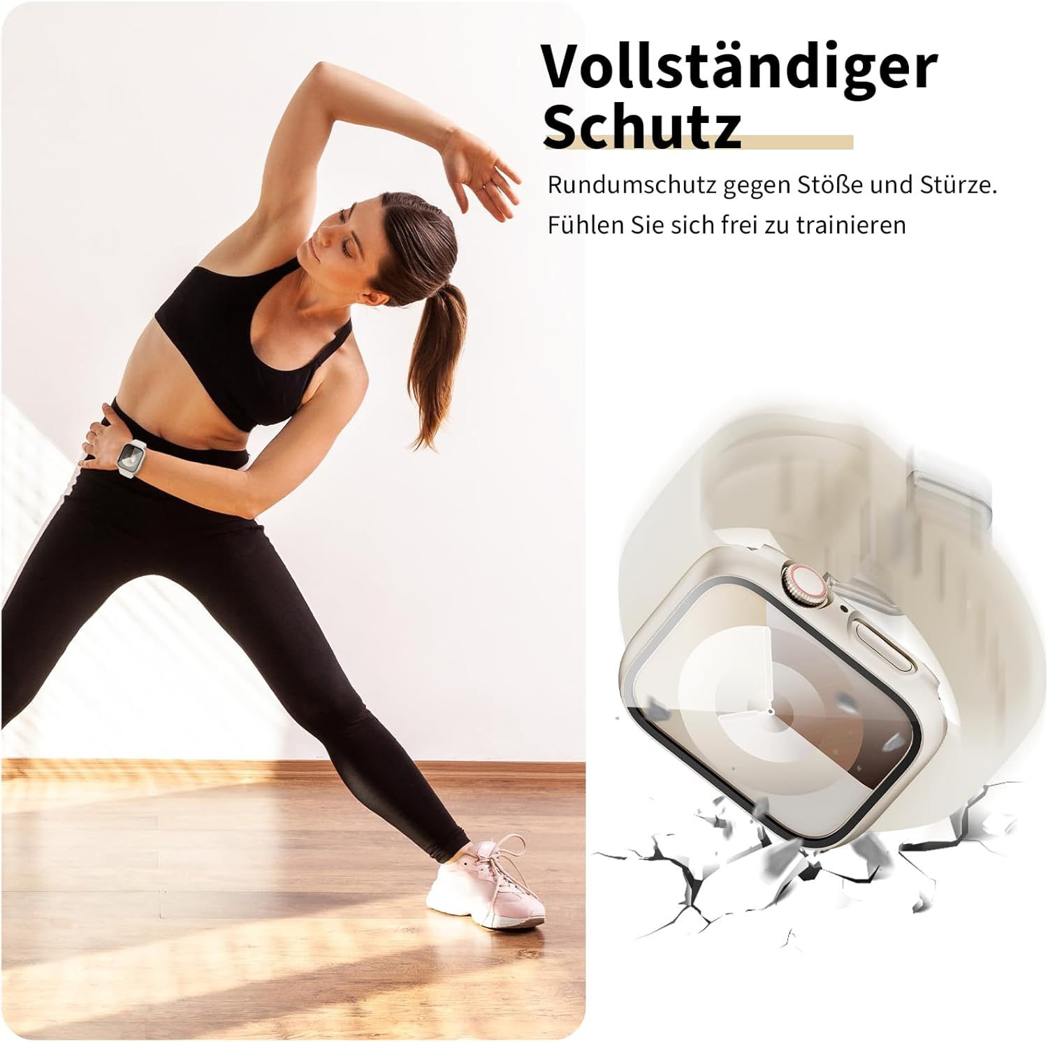 Thumbnail 4 de Lovmunia 3-Stück Schutzhülle mit Displayschutzfolie 40 mm – Kompatibel mit Apple Watch SE3/SE2/SE/6/5/4