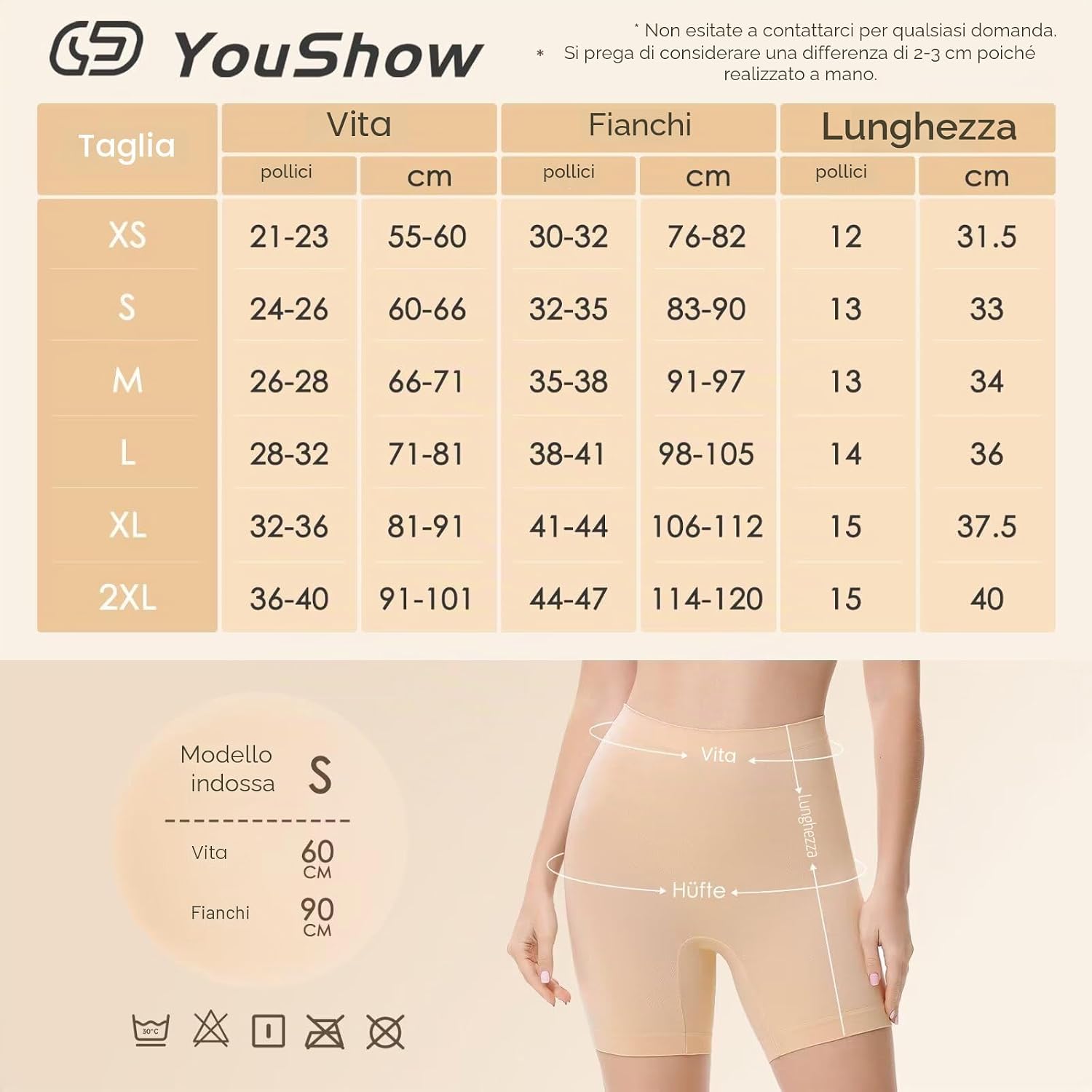 Detalle de YouShow pantaloncini sottogonna donna antistress/sfregamento senza cuciture (pacco da 3)