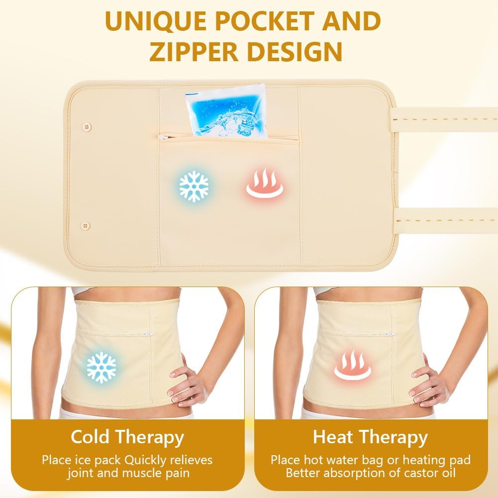 Detalle 2 de AOOWU Castor Oil Pack 2PCS wrap
