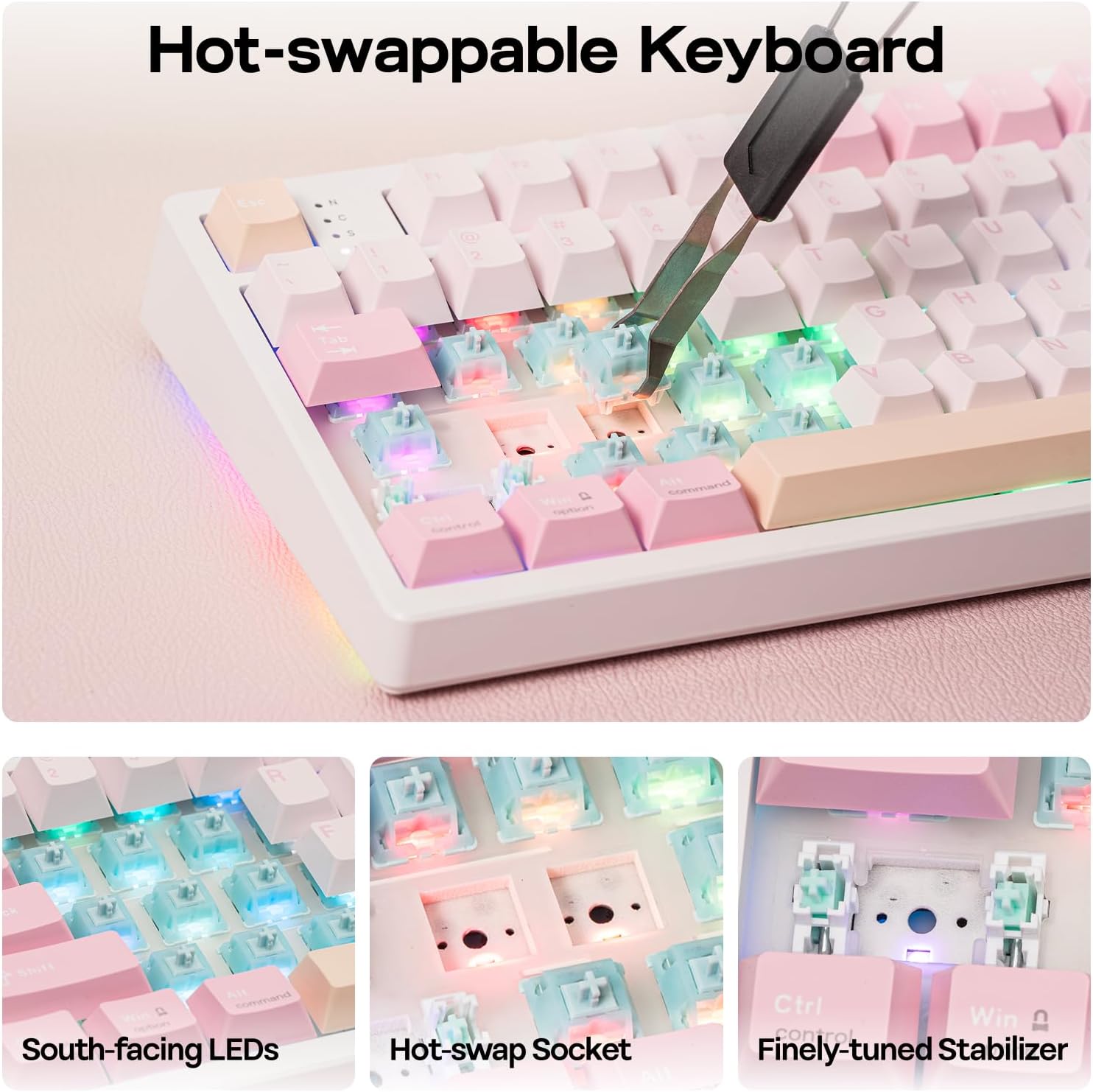 Thumbnail 6 de EPOMAKER TH108 PRO Full-Size Mechanical Keyboard with Screen & Knob