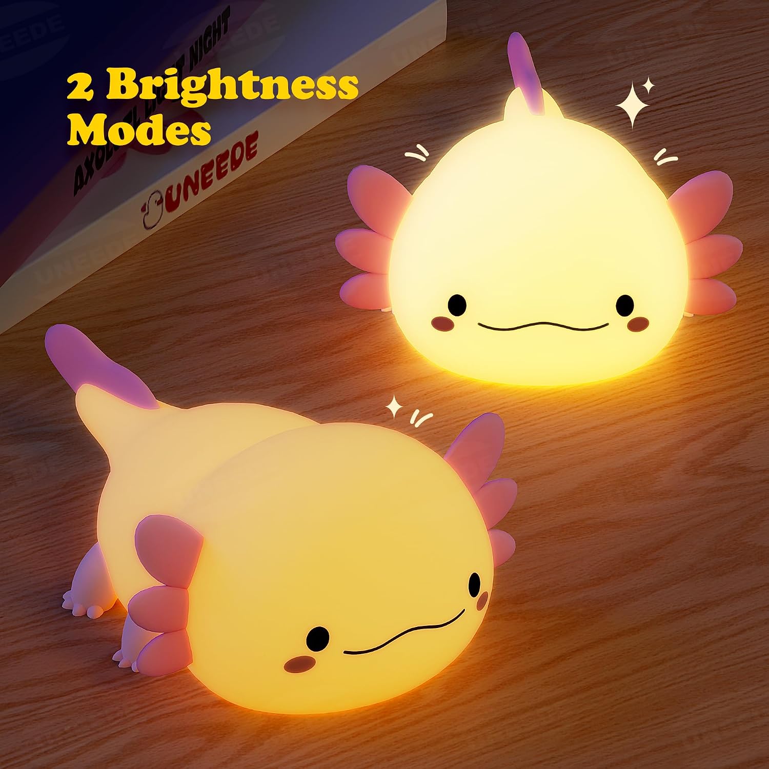 Detalle 2 de UNEEDE Axolotl Nachtlicht 1200 mAh 🎀
