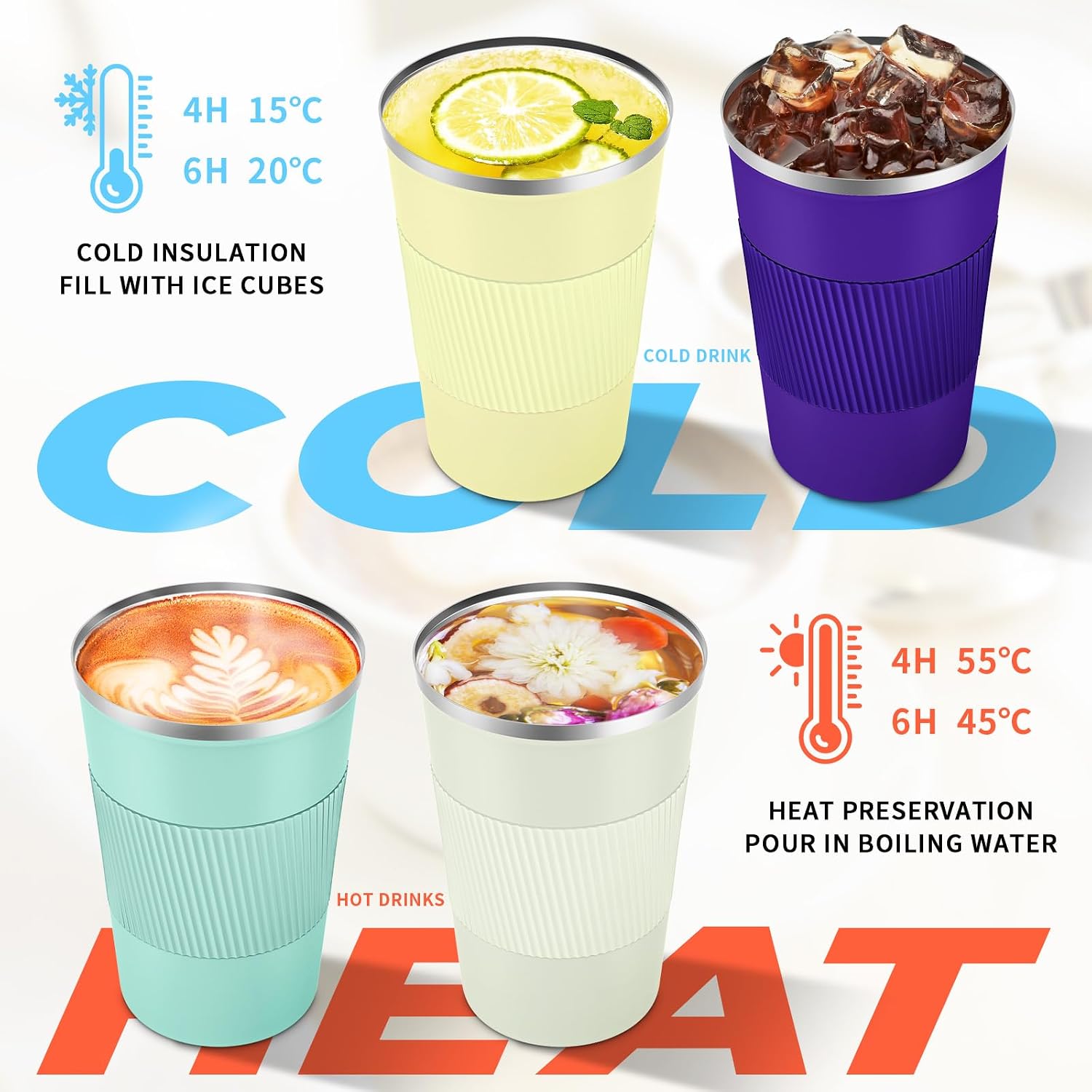 Thumbnail 4 de KETIEE Travel Mug Insulated 380ml Deep Purple review