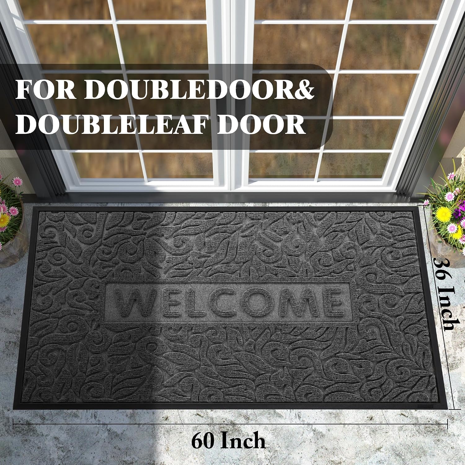 Detalle 2 de Yimobra 60x36 Welcome Mat ⚙
