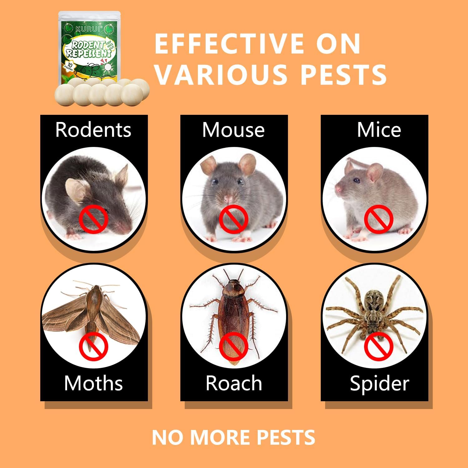 Thumbnail 1 de Mouse & Rat Rodent Repellent Natural Peppermint Oil – 10 Packs