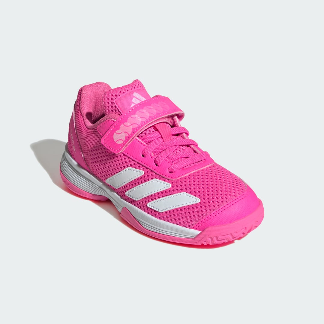 Thumbnail 3 de Adidas Courtflash Hook-and-Loop Tennis (Niños) — Rosa