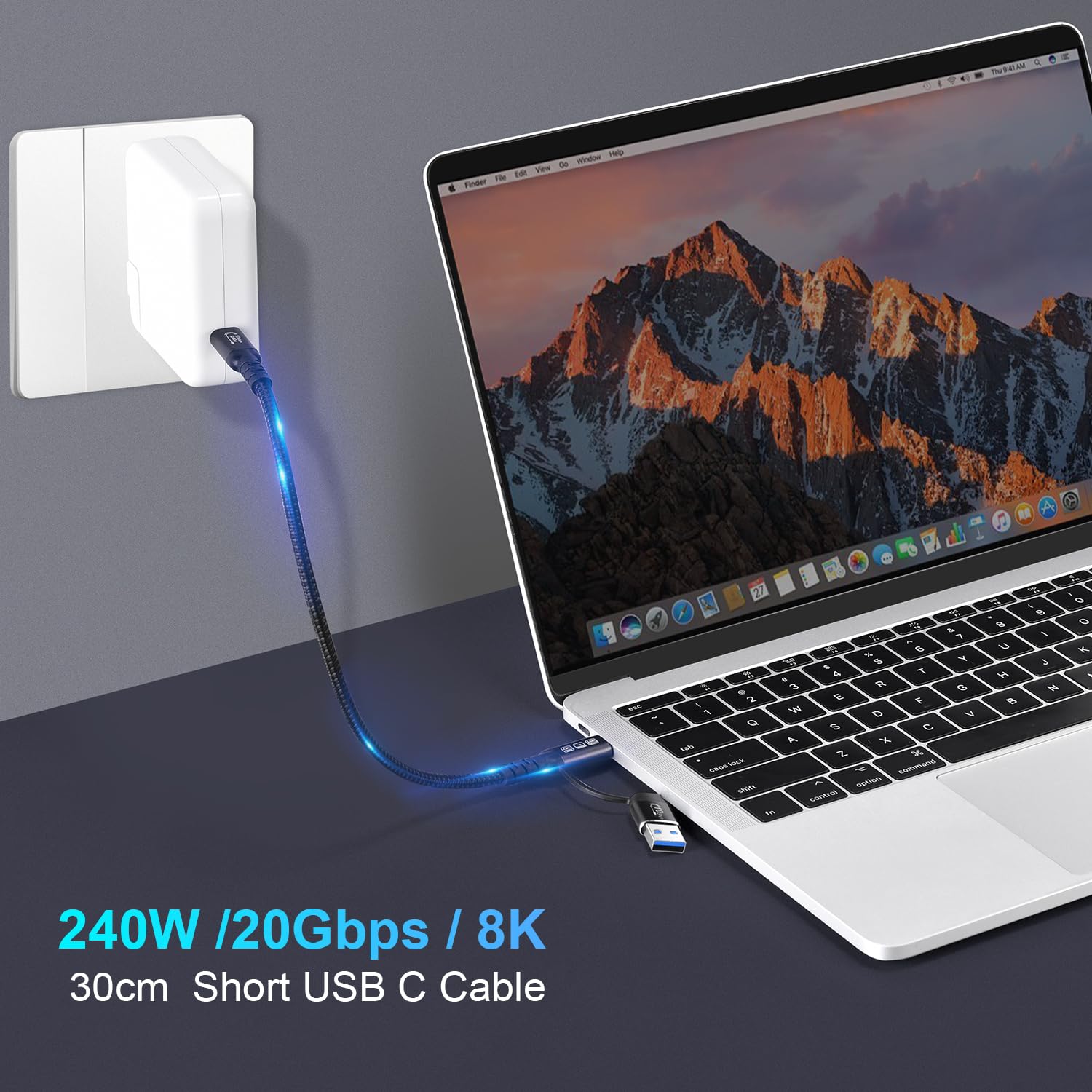 Thumbnail 4 de USB-C-Kabel USB 3.2 Gen 2X2 20 Gbps 240W