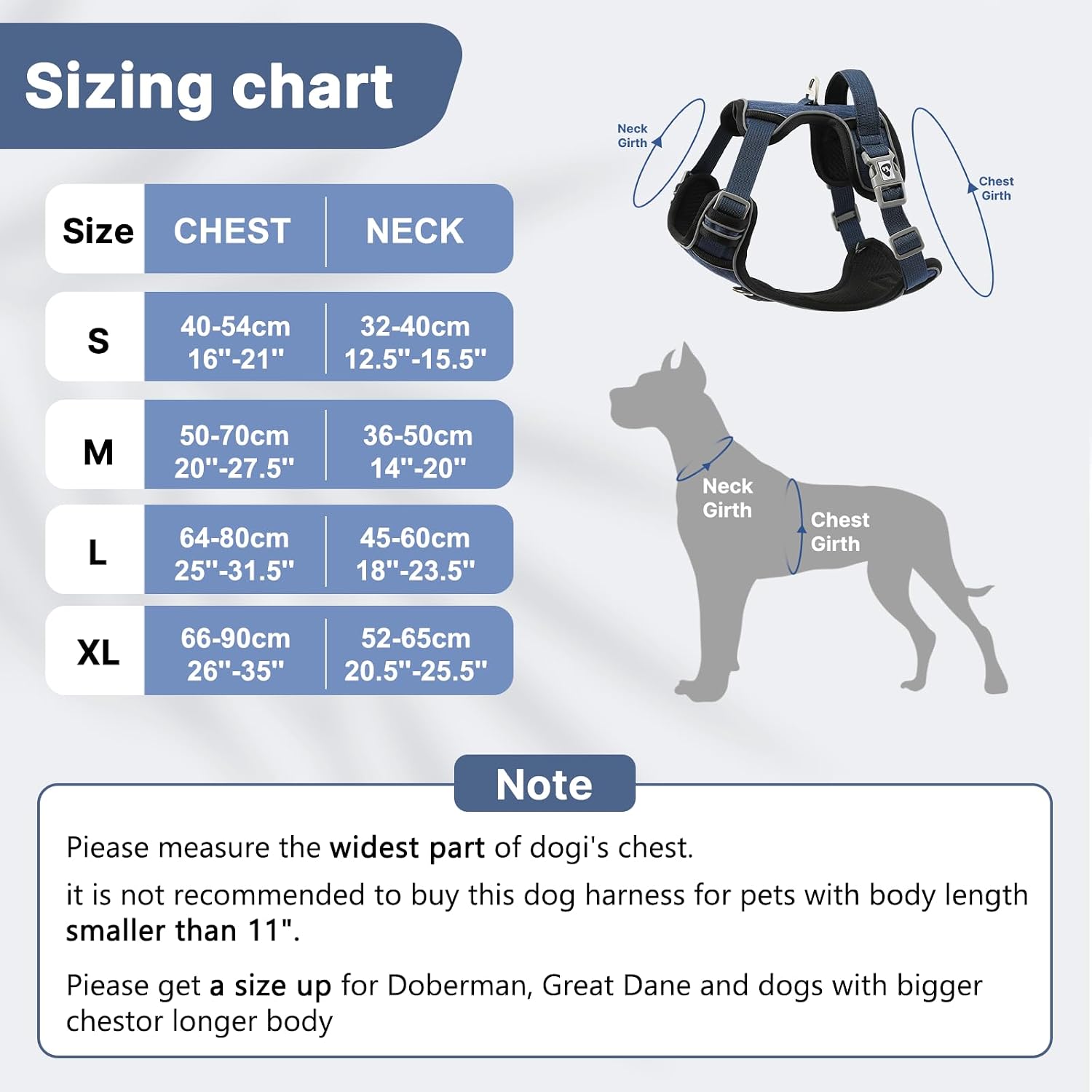 Detalle 2 de Belababy Large Dog Harness: Anti-Pull, Padded Handling and Reflective Safety for Everyday Walks