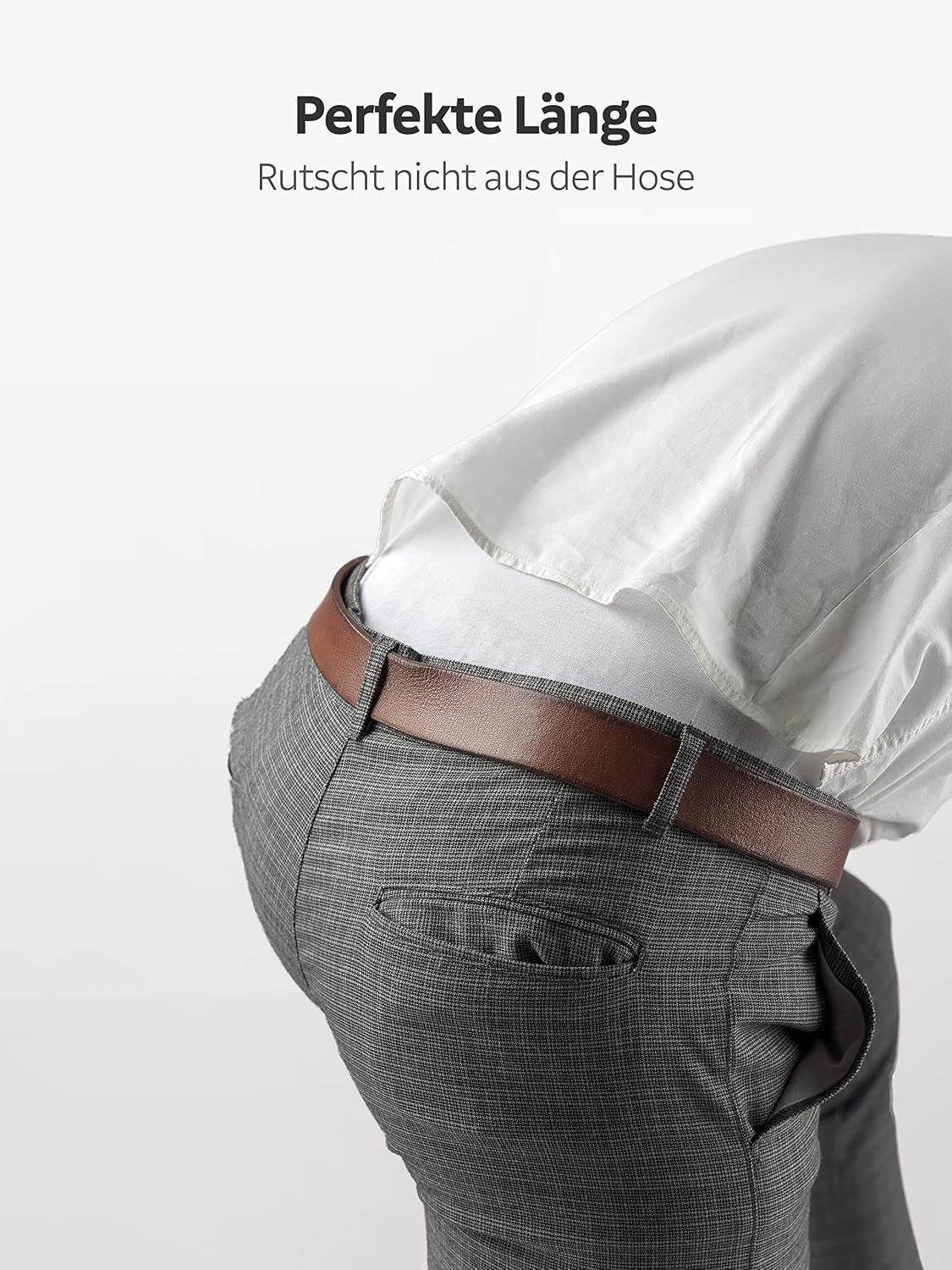 Detalle de Burnell & Son Herren T-Shirt 3er Pack Rundhals Unterhemd – Baumwolle, Stretch, Slim Fit