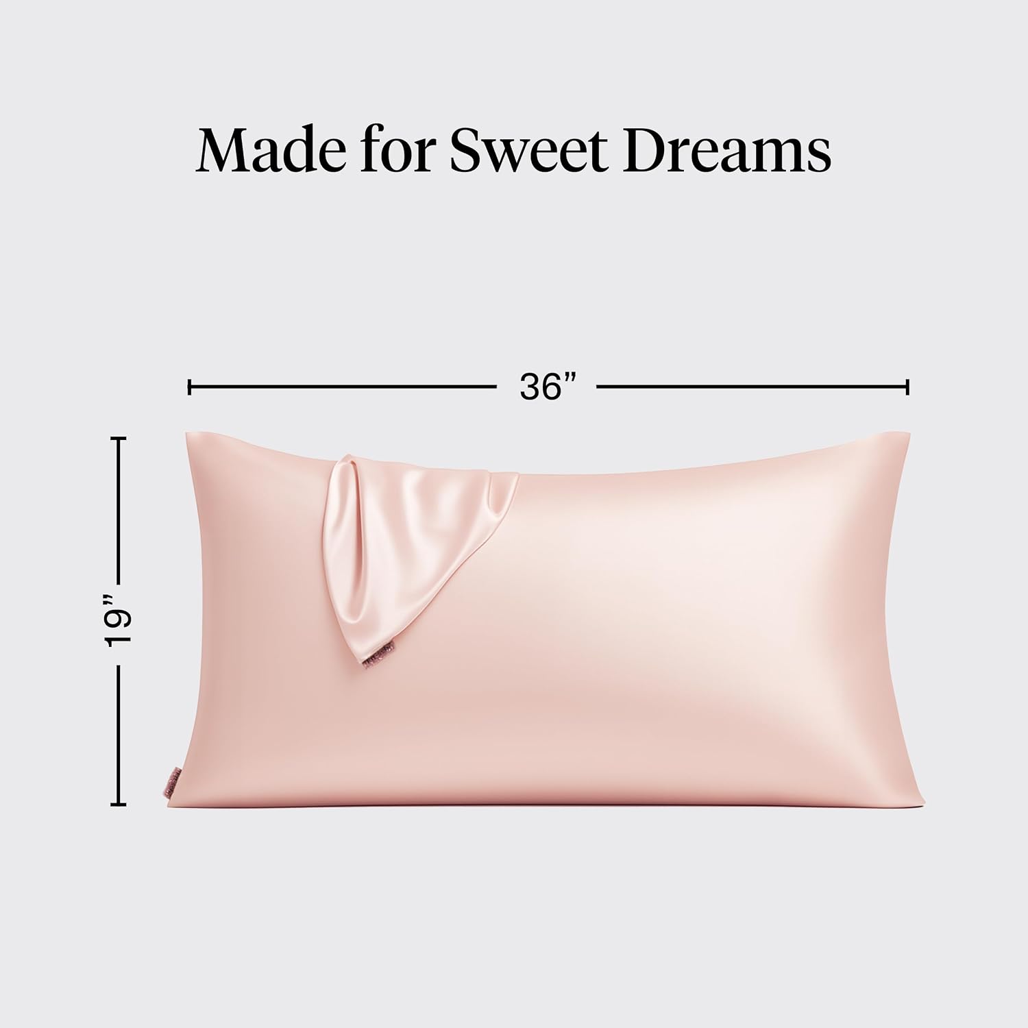 Detalle 2 de Kitsch 62293 King Satin Pillowcase with Zipper, Blush