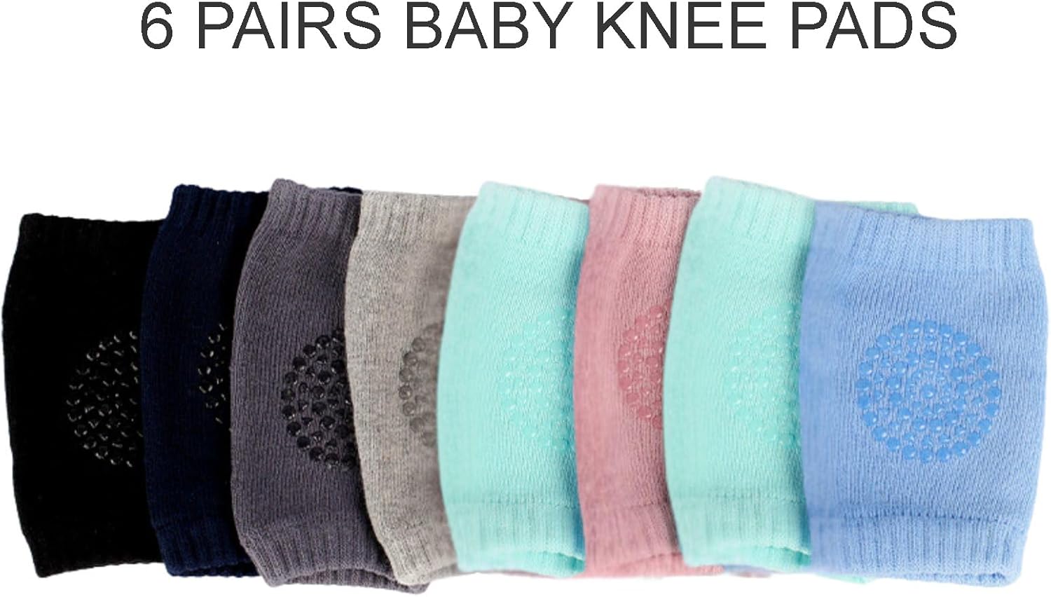 Thumbnail 1 de PandaEar 6 Pairs Baby Crawling Knee Pads