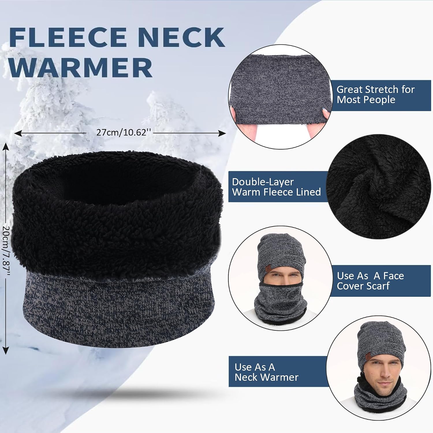 Detalle de Bequemer Laden Invernali set cappello 1 pezzo