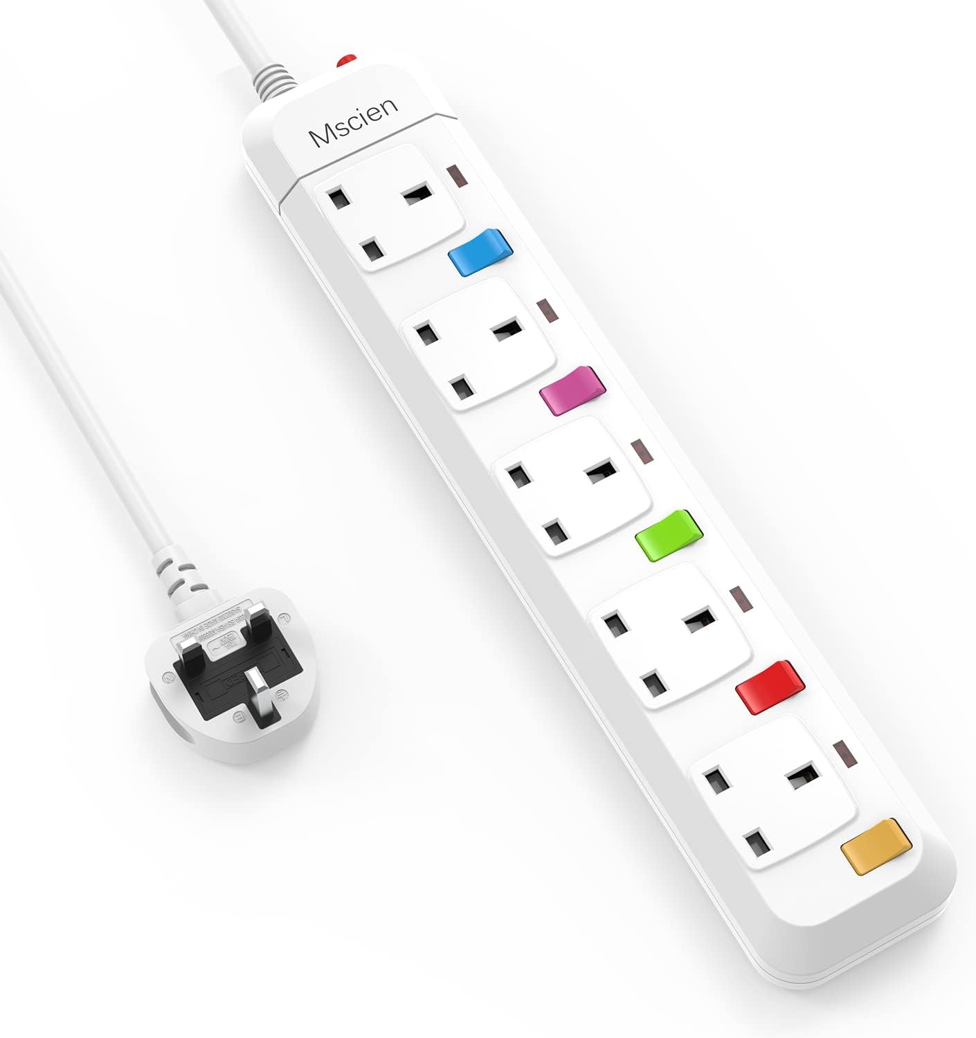 Thumbnail 5 de Mscien Extension Lead 1.8m with switches 🔌