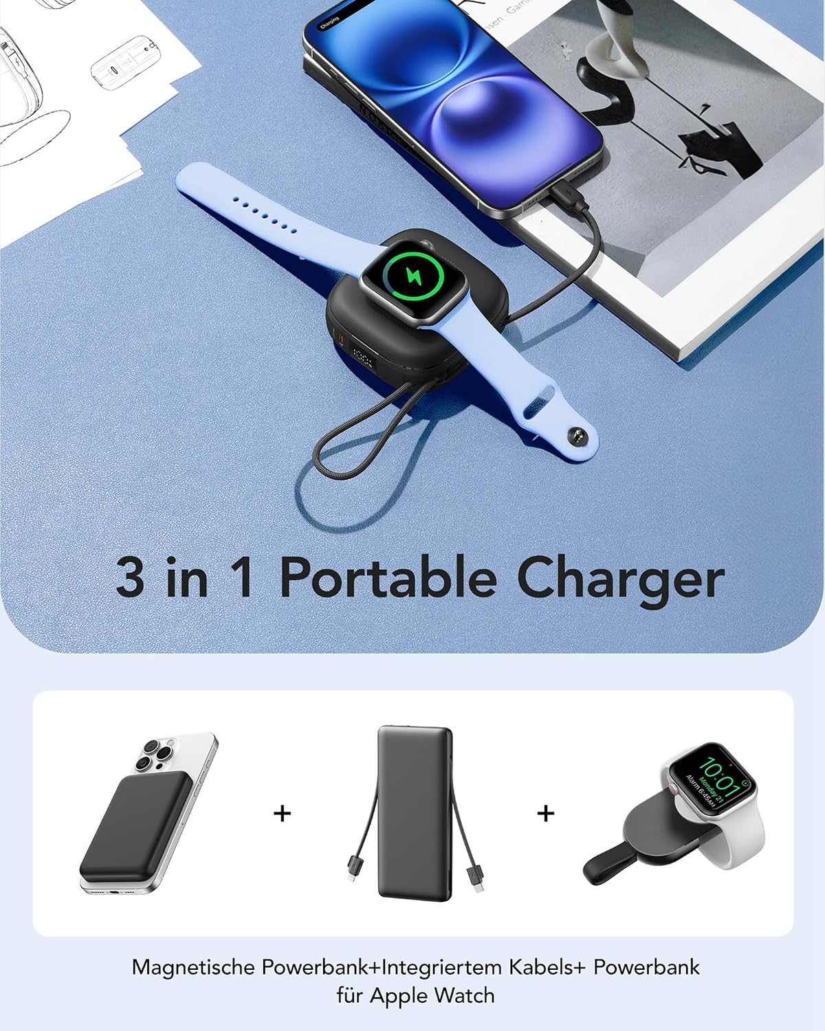 Thumbnail 4 de Charmast Magnetische Powerbank 10000mAh PD 20W