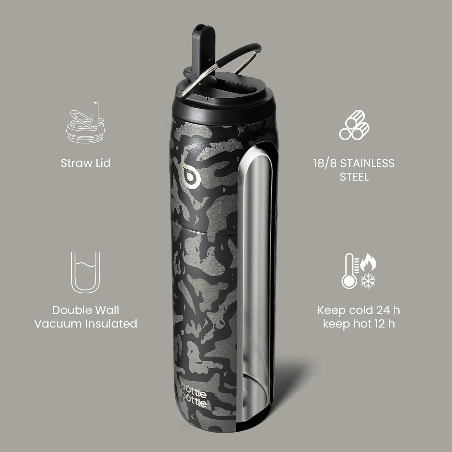 Thumbnail 1 de Bottle Bottle Insulated Water Bottle 950ml