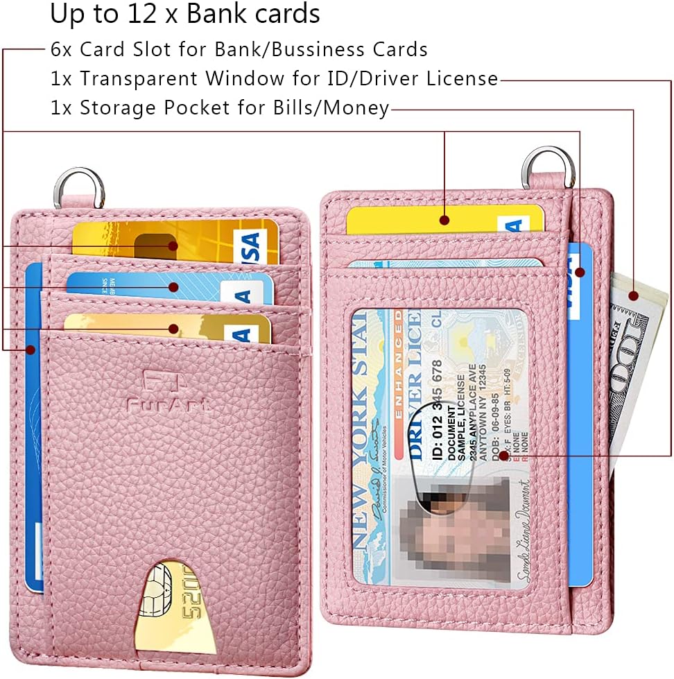 Thumbnail 5 de FurArt Porta Carte di Credito slim con protezione RFID e blocca-scan, per uomo e donna