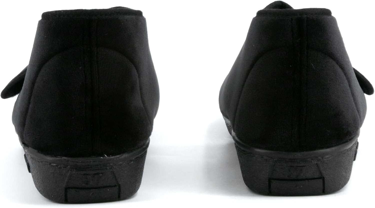 Detalle de JOMIX winterpantoffels voor dames met klittenband, warme voering en antislipzool