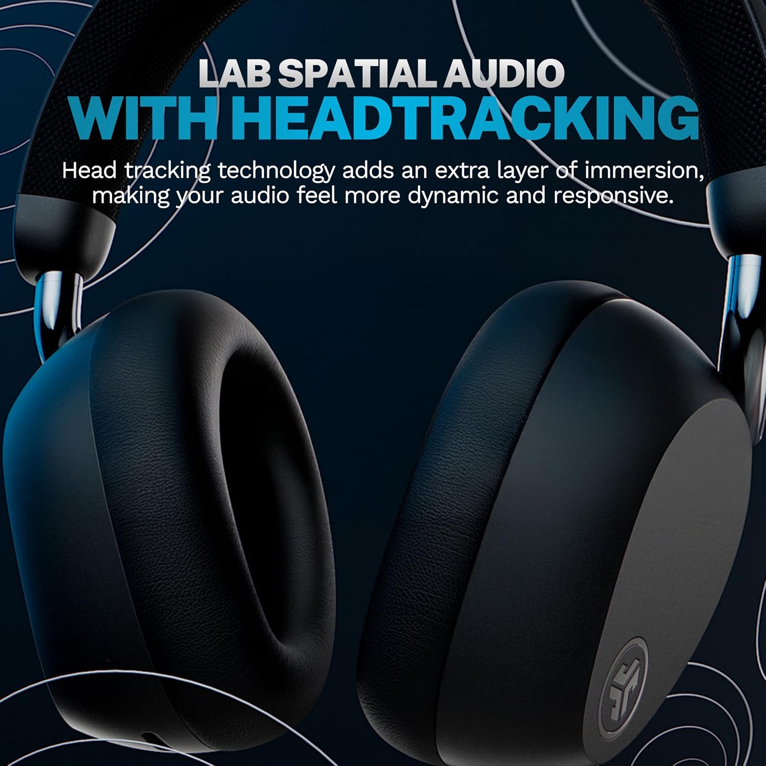 Thumbnail 4 de JLab Epic Lux Lab Edition cuffie wireless over-ear ANC con microfono, Bluetooth Multipoint e oltre 90 ore di autonomia (Nero)