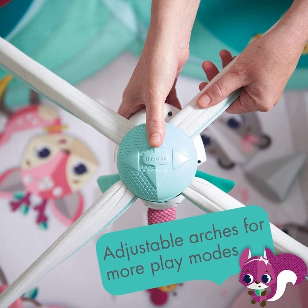 Detalle 2 de Tiny Love Gymini Deluxe 2-in-1 Musical Baby Play Mat (0+ months) with Adjustable Arches & Take-Along Toy