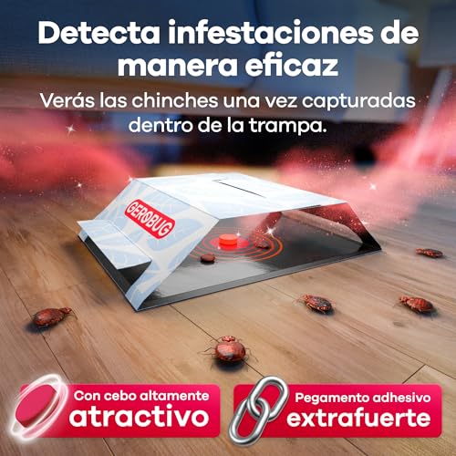 Detalle 2 de Gerobug: Trampa adhesiva para chinches de cama (6 unidades) – monitorización sin químicos