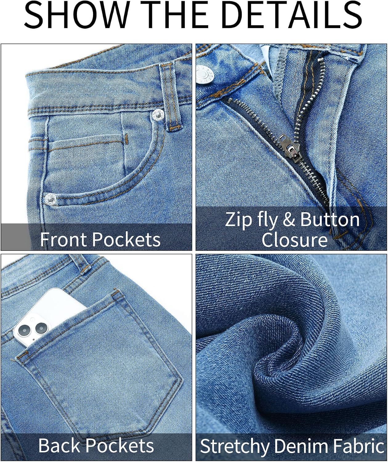 Detalle 2 de GRAPENT High Waist Skinny Jeans 5 pockets