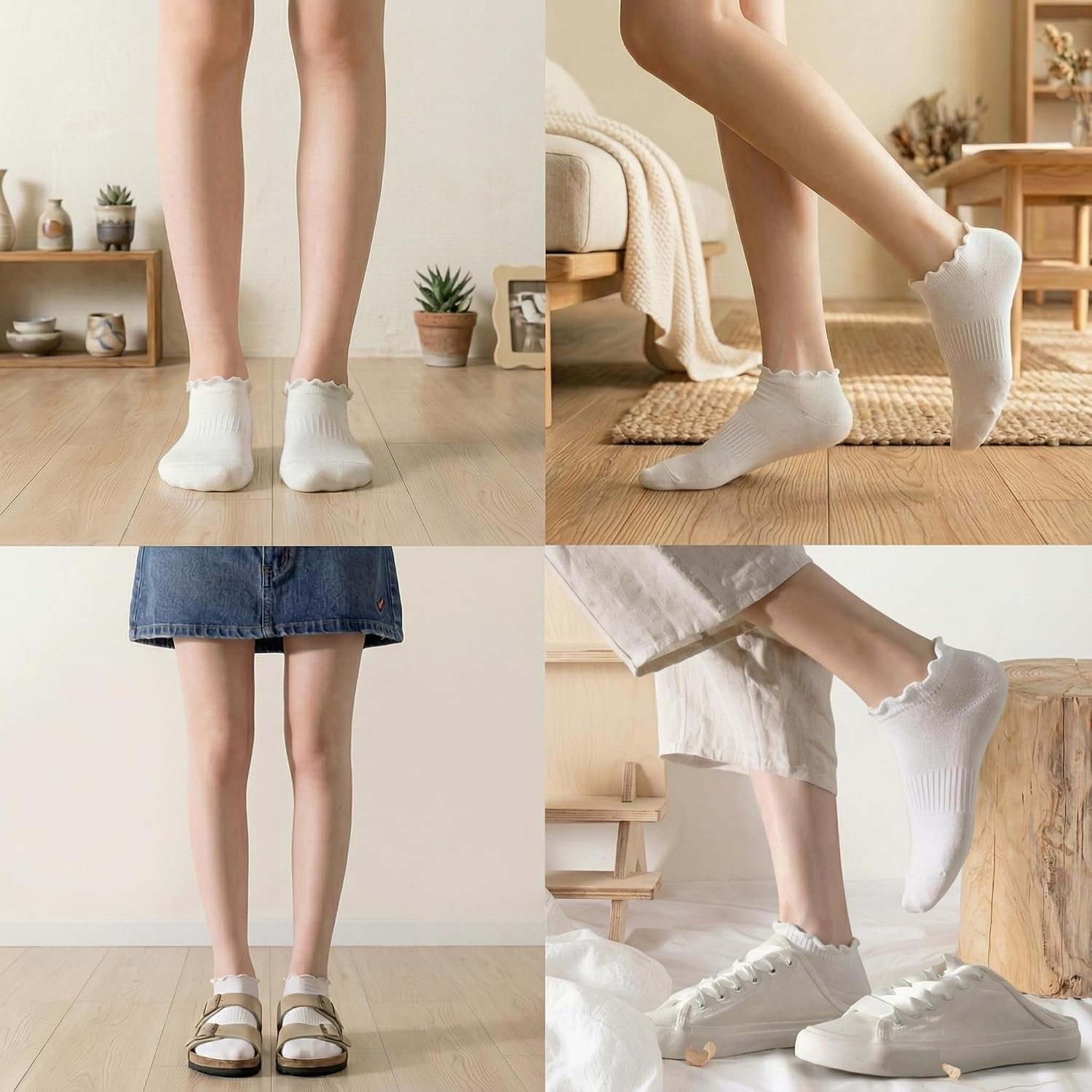 Thumbnail 6 de EUFANCE Women's No-Show Socks, Cotton